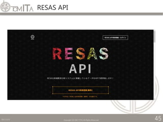 RESAS API
2017/11/2 Copyright (C) 2017 TITC All Rights Reserved. 45
 