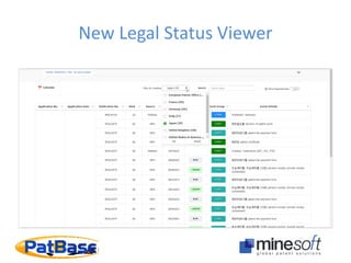 New Legal Status Viewer
 