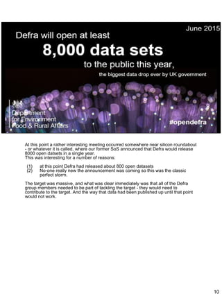 Sos Defra Mike Rose My Data Life in Environment Agency & Defra | PDF