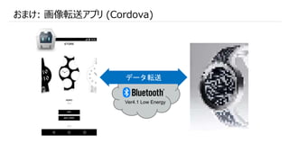 おまけ: 画像転送アプリ (Cordova)
データ転送
Ver4.1 Low Energy
 