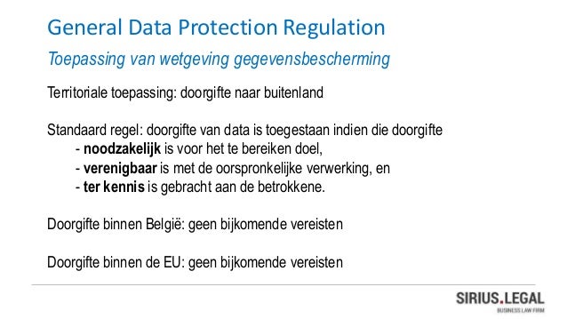 Infotopics Gdpr Seminarie By Sirius Legal