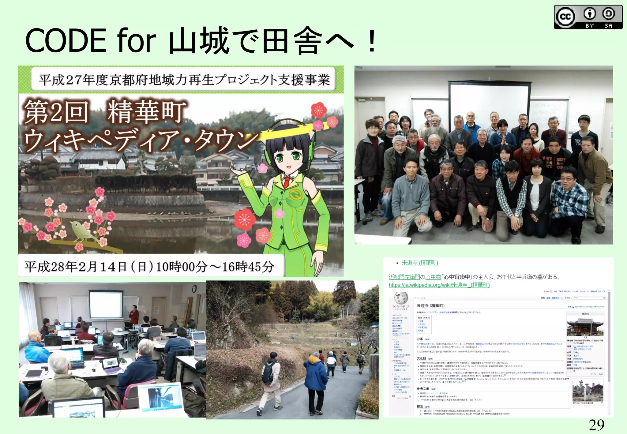 29
CODE for 山城で田舎へ！
 