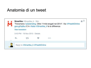 Anatomia di un tweet
47
 