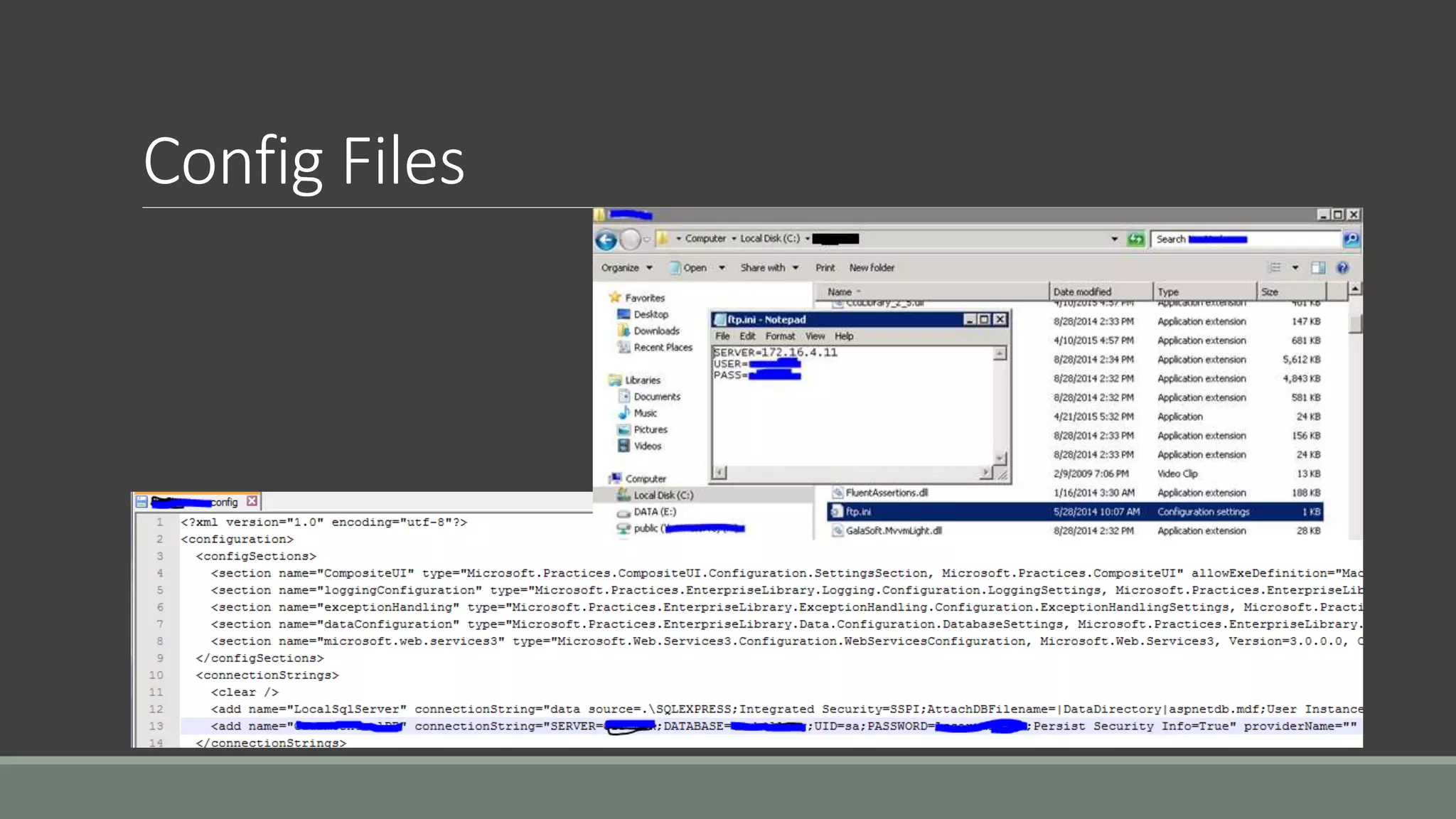 Config Files
 