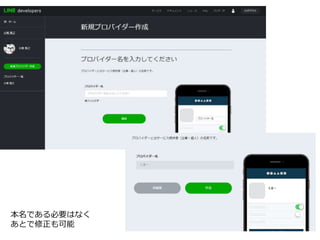 本名である必要はなく
あとで修正も可能
 