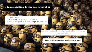 In tegenstelling tot in een winkel 🏬
Is een gast:
1. > 8 uur in jullie “winkel”
2. Komt de gast 2 keer langs de “kassa”
Waarom verzamel je dan niet alle gegevens
van een gast?
Hier likkenbaarden marketeers van!
 