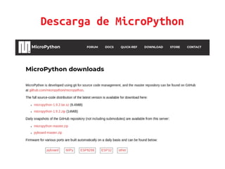 MicroPython y ESP32 | PDF