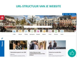 URL-STRUCTUUR VAN JE WEBSITE
 