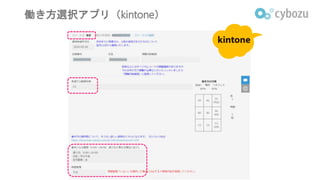 働き方選択アプリ（kintone）
 