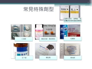 常見特殊劑型
24
 
