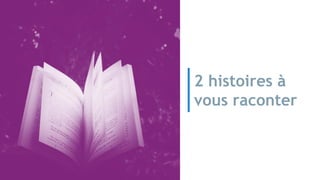 2 histoires à
vous raconter
 