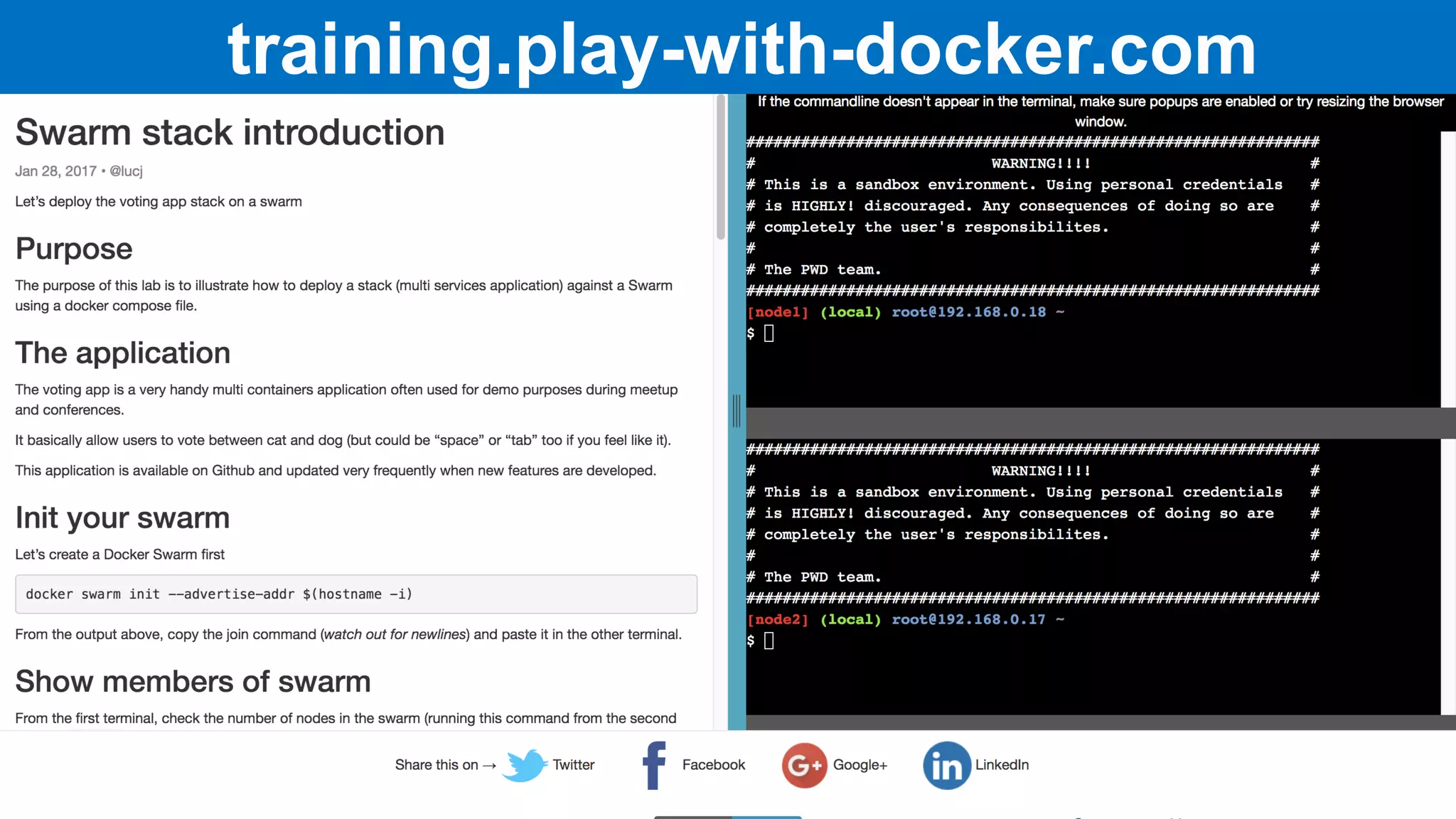 training.play-with-docker.com
 