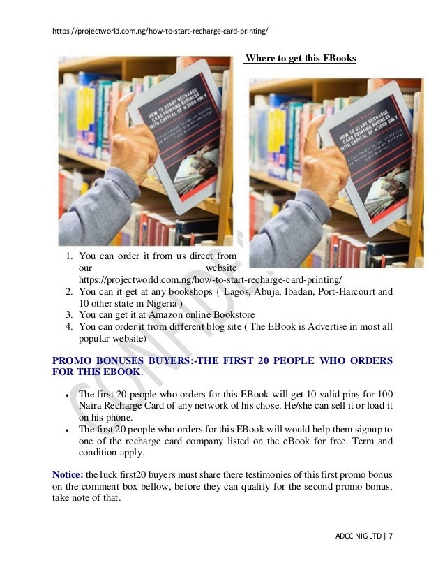 How To Start Recharge Card Printing Business With Capital Of N3000 On - 7