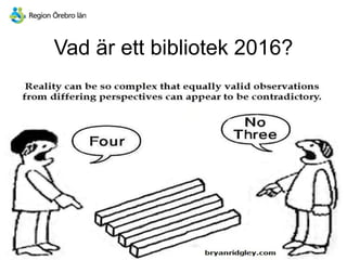 Vad är ett bibliotek 2016?
 