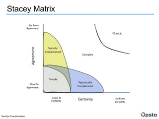 DevOps Transformation
Stacey Matrix
 