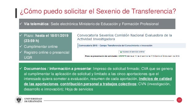 Taller De Preparacion De La Solicitud De Sexenios Sexenio De Transfe