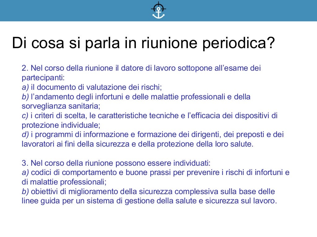 Riunione periodica facile con AimSafe Riunione periodica facile con AimSafe