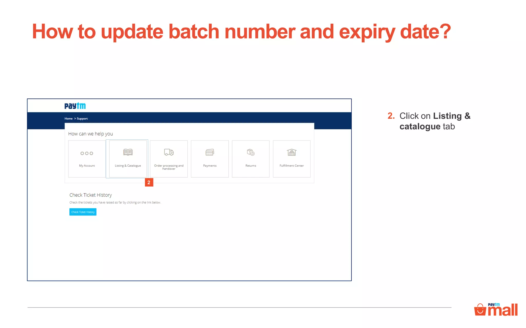 Cataloguing- Update batch number & expiry date | PDF