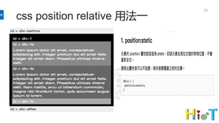 css position relative 用法一
52
 