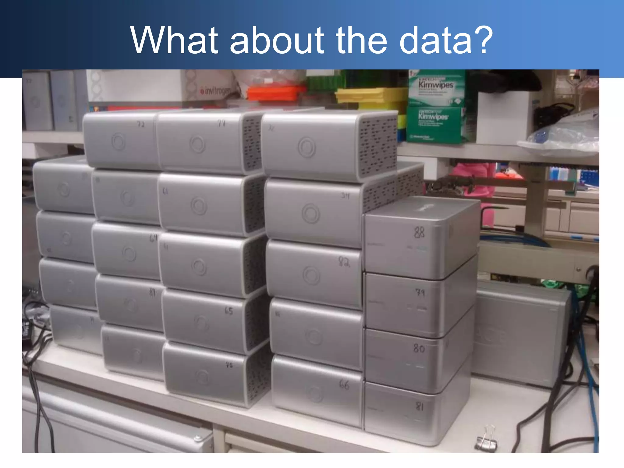 What about the data?
 