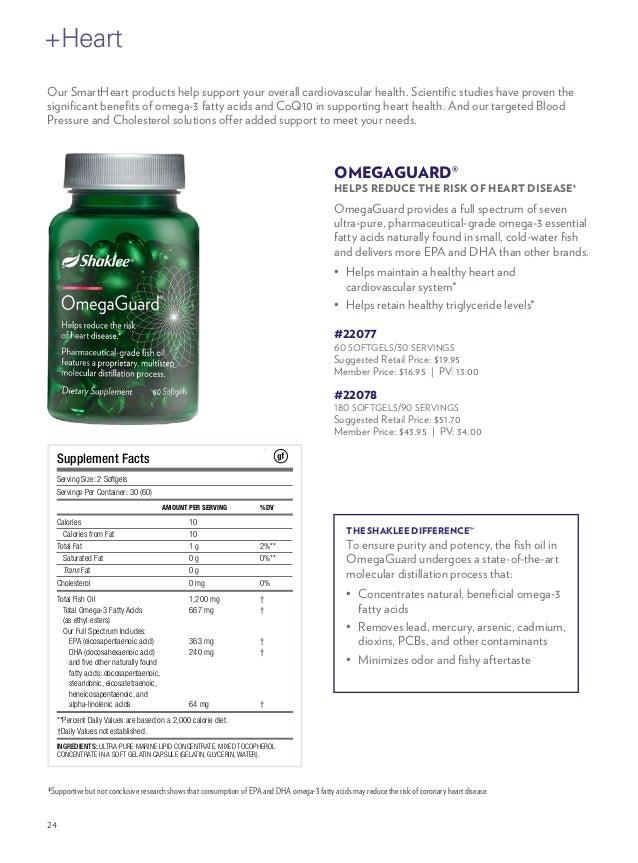 Shaklee Product Catalog 2017-2018