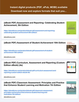 Student Achivement File.pdf (Original PDF) Assessment and Reporting Celebrating Student Achievement ...