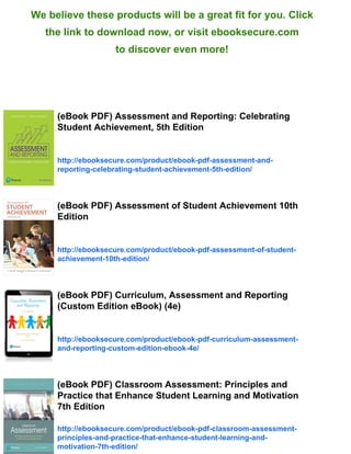 Student Achivement File.pdf (Original PDF) Assessment and Reporting Celebrating Student Achievement ...