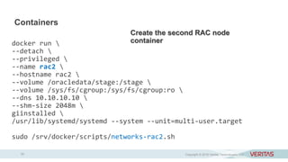 Rac Container Oracle RAC and Docker: The Why and How | PPTX