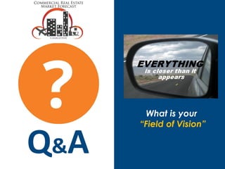 Q&A
What is your
“Field of Vision”
 