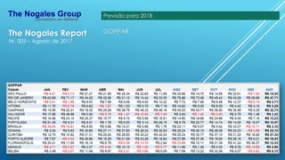 The Nogales Report
Nr. 005 – Agosto de 2017
GOPPAR
Previsão para 2018
 