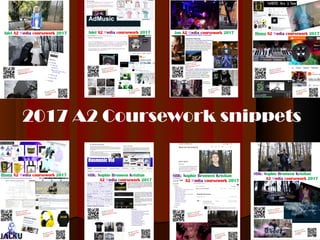 2017 A2 Coursework snippets
 