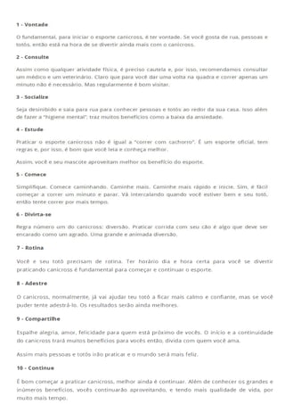 Canicross chega em Canoas