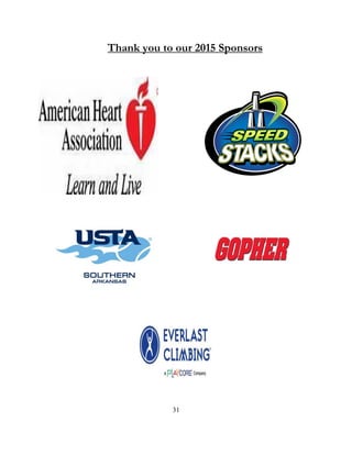31
Thank you to our 2015 Sponsors
 