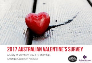 A Study of Valentine’s Day & Relationships
Amongst Couples in Australia
 