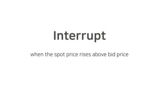 Interrupt
when the spot price rises above bid price
 