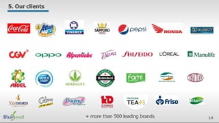 14
5. Our clients
+ more than 500 leading brands
 