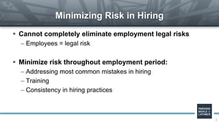 Minimizing Risk in Hiring | PPTX