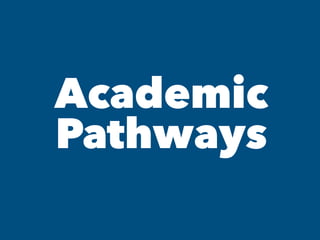 Academic
Pathways
 