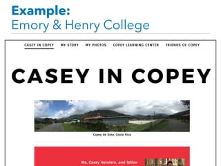 Example:
Emory & Henry College
 