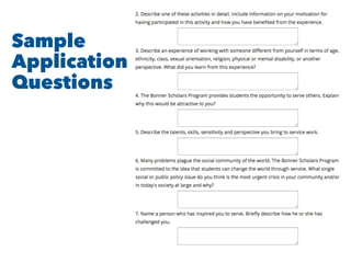 Sample
Application
Questions
 