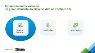 Aprimoramentos valiosos
do gerenciamento do ciclo de vida no vSphere 6.5
23
 