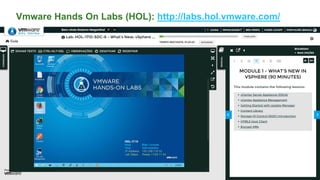 Vmware Hands On Labs (HOL): http://labs.hol.vmware.com/
61
 