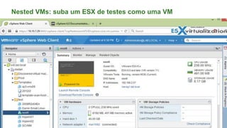 Nested VMs: suba um ESX de testes como uma VM
63
 