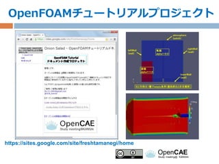 OpenFOAMチュートリアルプロジェクト
https://sites.google.com/site/freshtamanegi/home
 