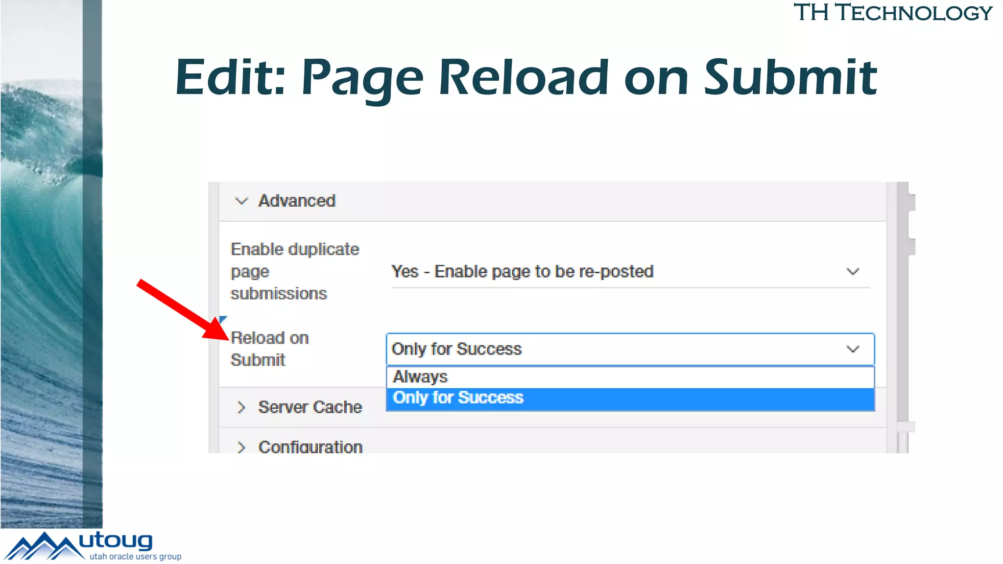 TH Technology
Edit: Page Reload on Submit
 