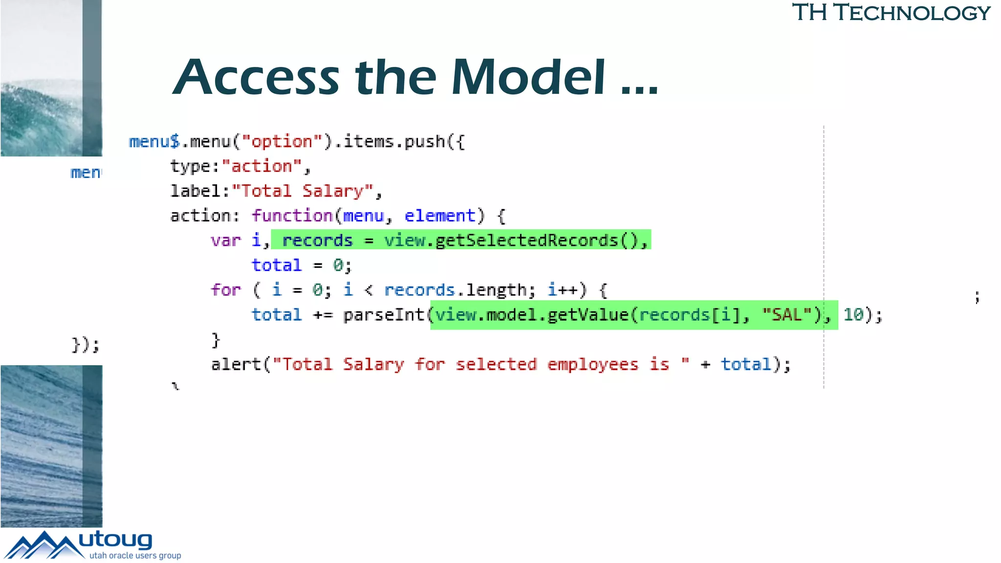 TH Technology
Access the Model …
 