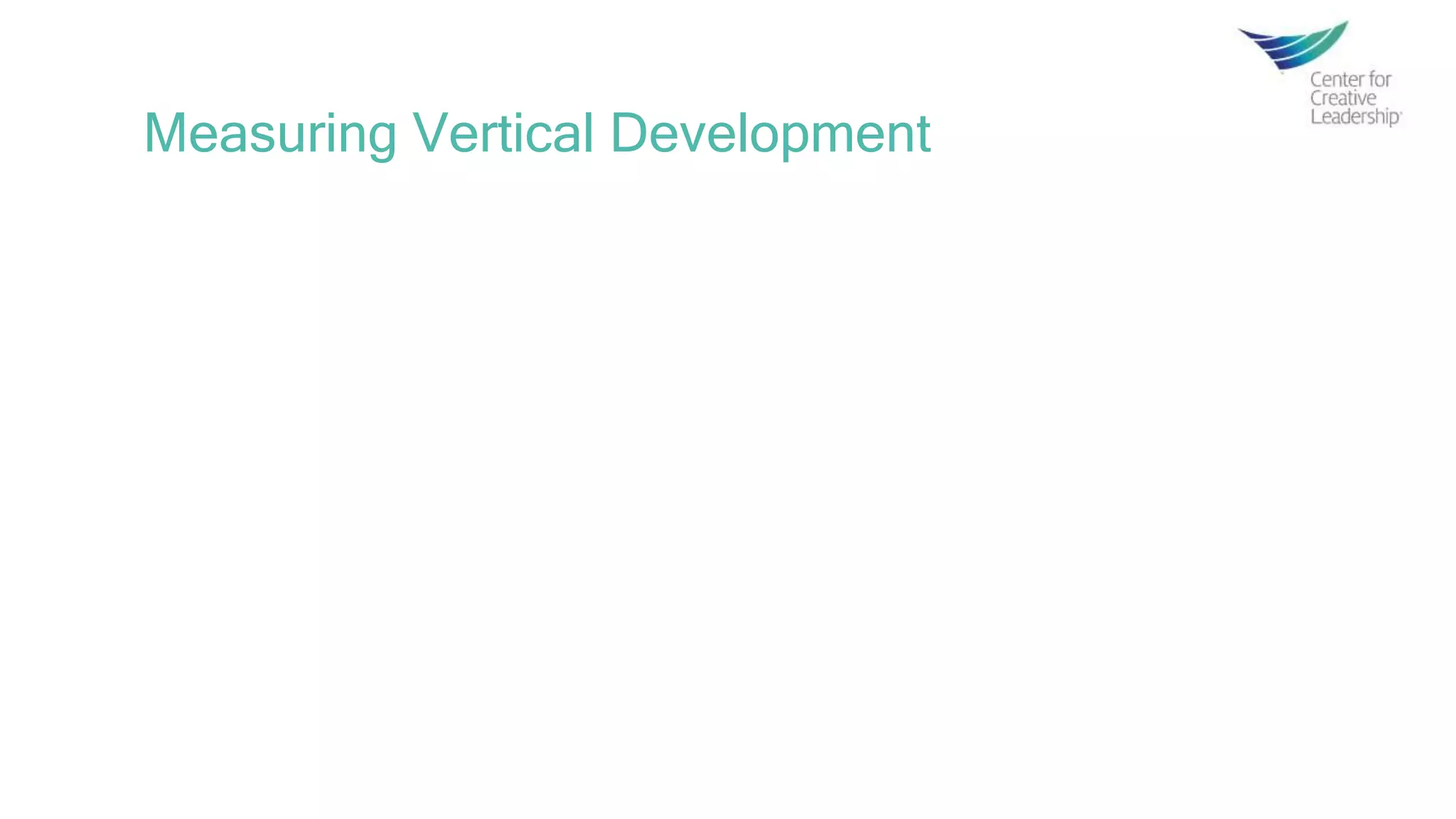 Measuring Vertical Development
 