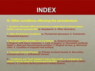 2017 CLASSIFICATION OF PERIODONTAL DISEASES | PPTX