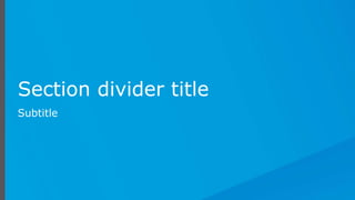 All contents © MuleSoft Inc.
Section divider title
Subtitle
 
