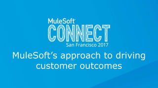 All contents © MuleSoft Inc.
MuleSoft’s approach to driving
customer outcomes
 